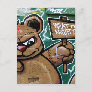 teddy what night postcard