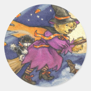 Teddy Witch Sticker