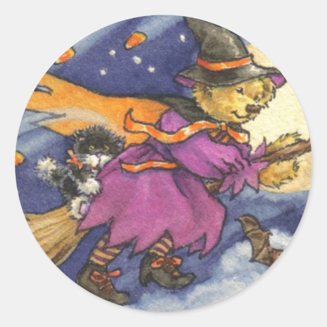 Teddy Witch Sticker (Front)