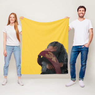 Teddy With Tie Graphic Fleece Blanket