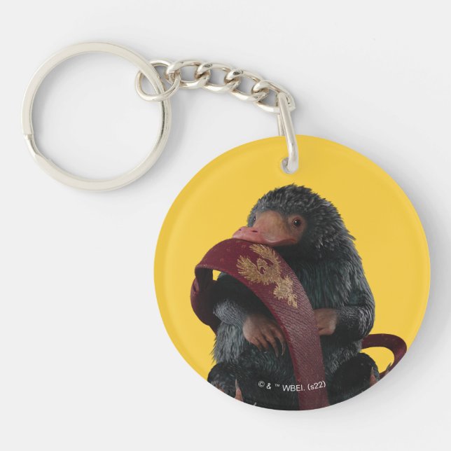 Teddy With Tie Graphic Key Ring (Front)