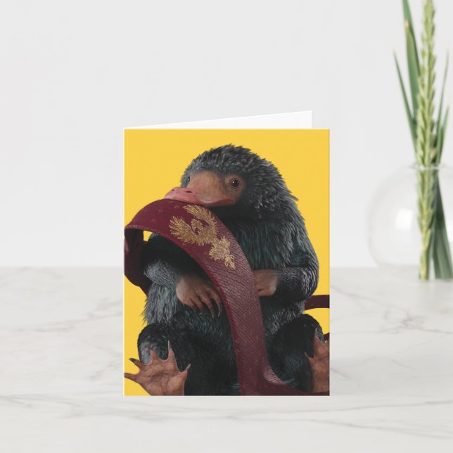 Teddy With Tie Graphic Note Card (Front)