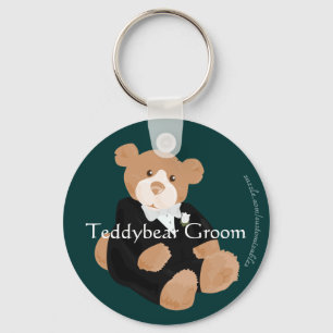 Teddybear Groom Keychain