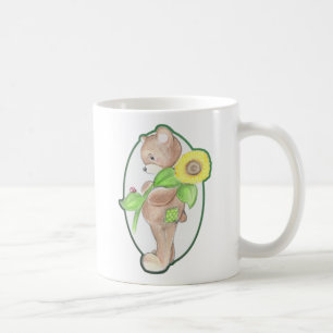 Teddybear, Ladybug, and Sunflower Mug