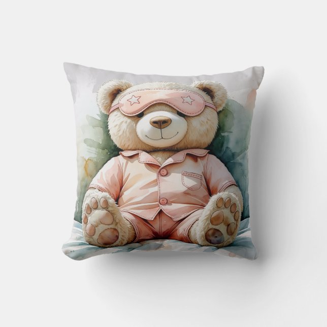Teddybear throw pillow  (Front)