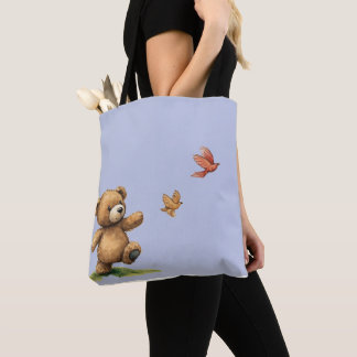 TEDDYBEAR WALKING Tote Bag