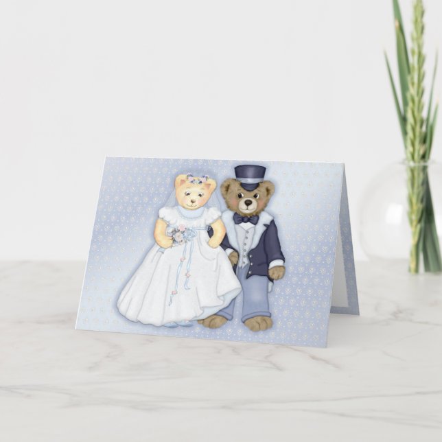 Teddybear Wedding Card (Front)