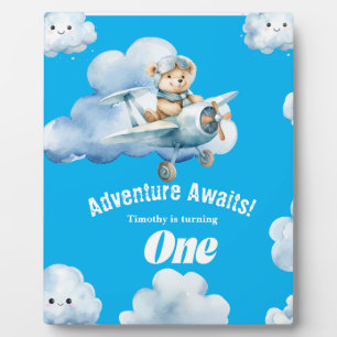 Teddy's 1st Birthday Skybound Celebration Bash Plaque
