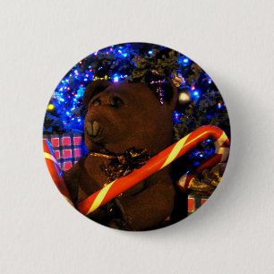 Teddys Christmas I 6 Cm Round Badge