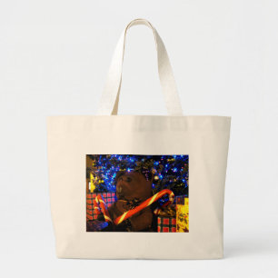 Teddys Christmas I Large Tote Bag