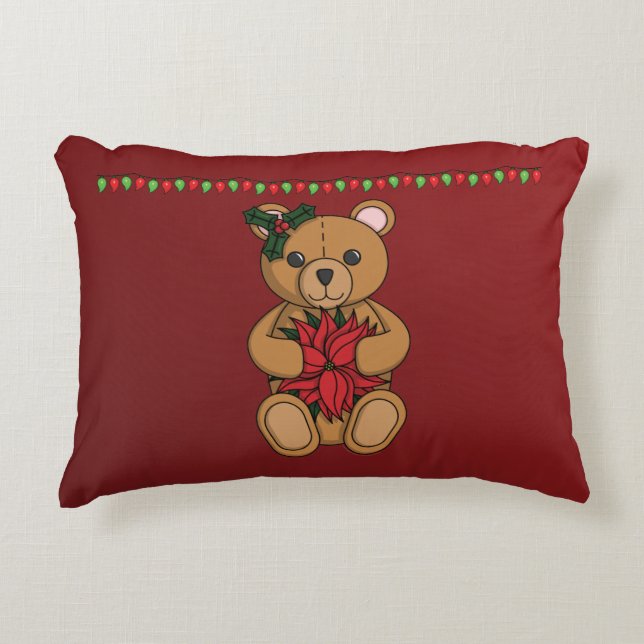 Teddy's Gift Accent Pillow (Front)