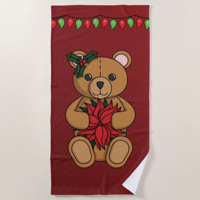 Teddy's Gift Beach Towel (Front)