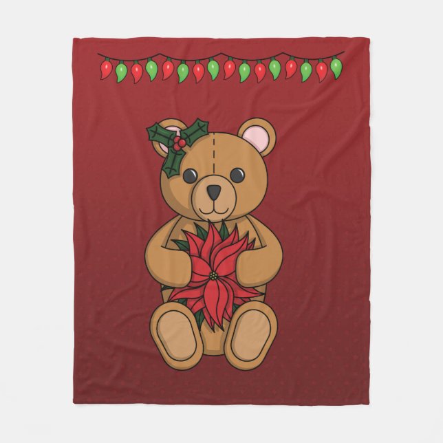 Teddy's Gift Fleece Blanket (Front)