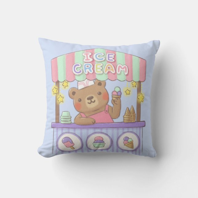 Teddy's Ice Cream Parlor Cushion (Front)