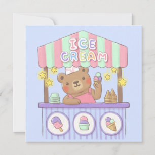 Teddy's Ice Cream Parlor Holiday Card