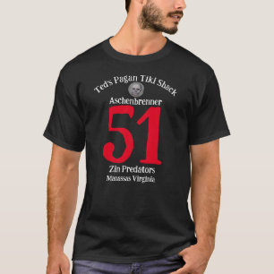 Ted's Pagan Tiki Shack Zin Predators Manassas VA T-Shirt
