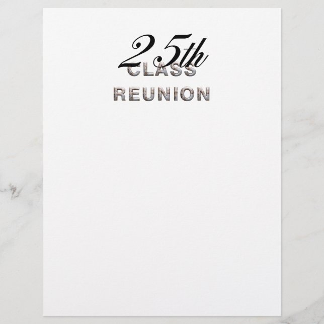 TEE 25th Class Reunion Flyer (Front)
