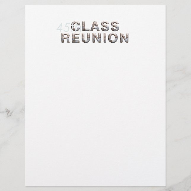 TEE 45th Class Reunion Flyer (Front)