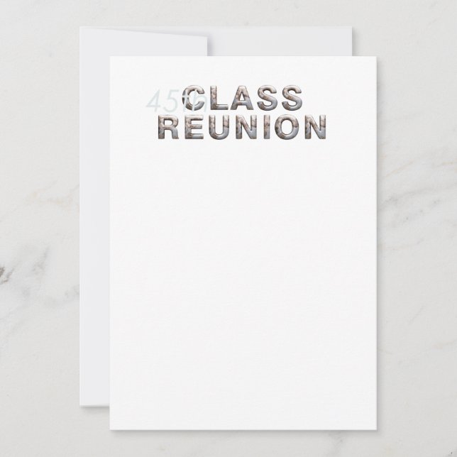 TEE 45th Class Reunion Invitation (Front)