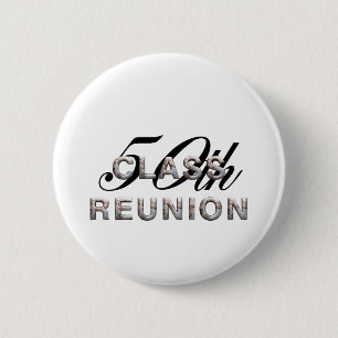 TEE 50th Class Reunion 6 Cm Round Badge