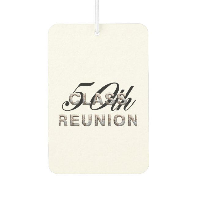 TEE 50th Class Reunion Car Air Freshener (Front)