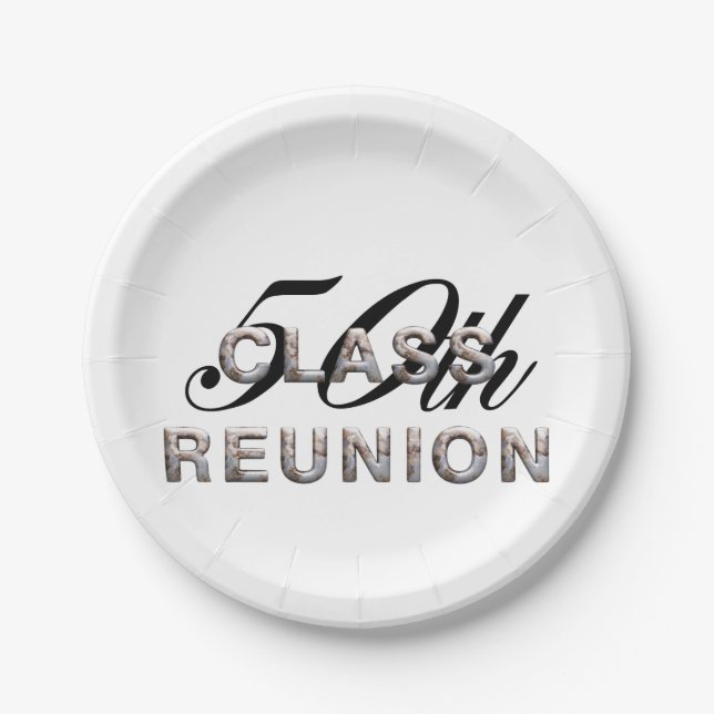 TEE 50th Class Reunion Paper Plate (Front)