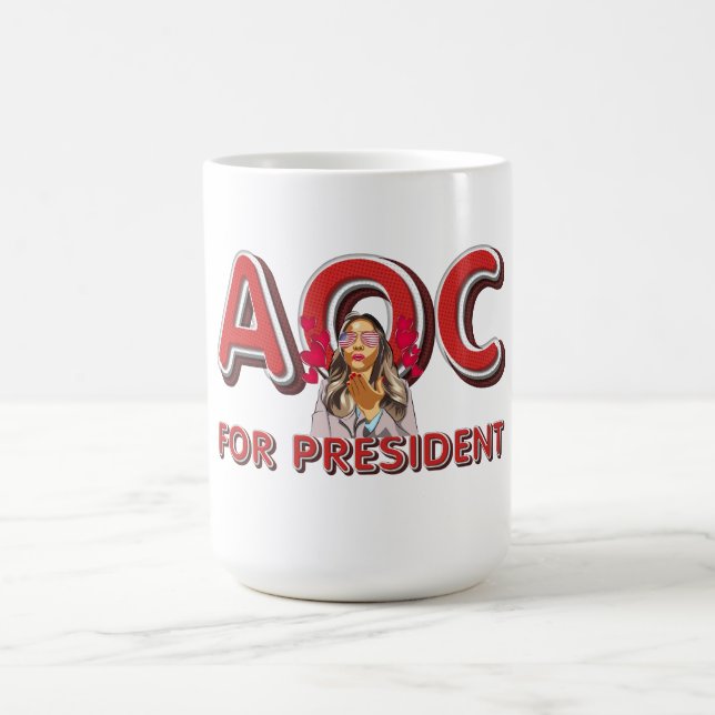 TEE AOC for President Coffee Mug (Center)