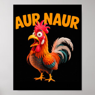 Tee Aur Naur Chicken Meme Poster