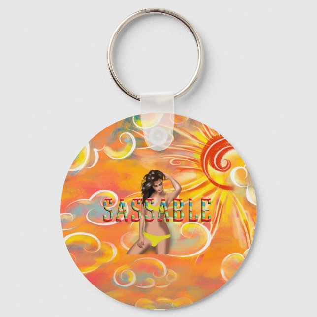 TEE Be Sassable Key Ring (Front)