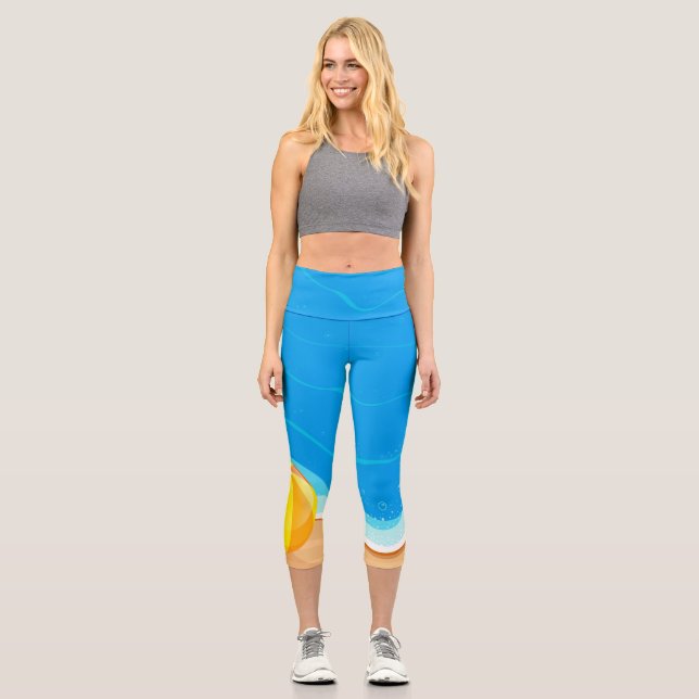 TEE Beach Born Capri Leggings (Front)