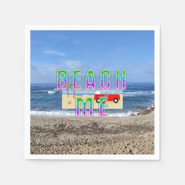 TEE Beach Me Napkins (Front)