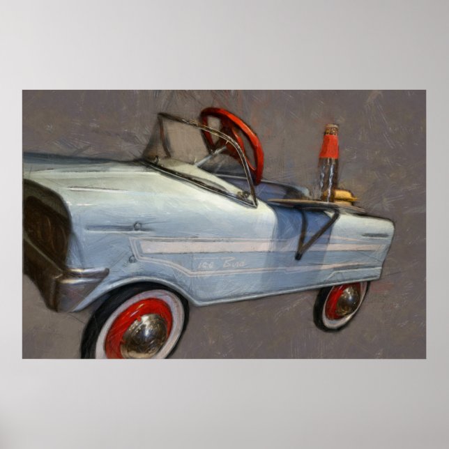 Tee Bird Pedal Car Poster (Front)