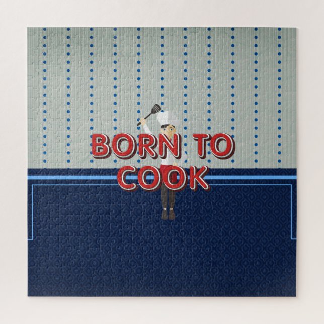 TEE Born to Cook Jigsaw Puzzle (Vertical)