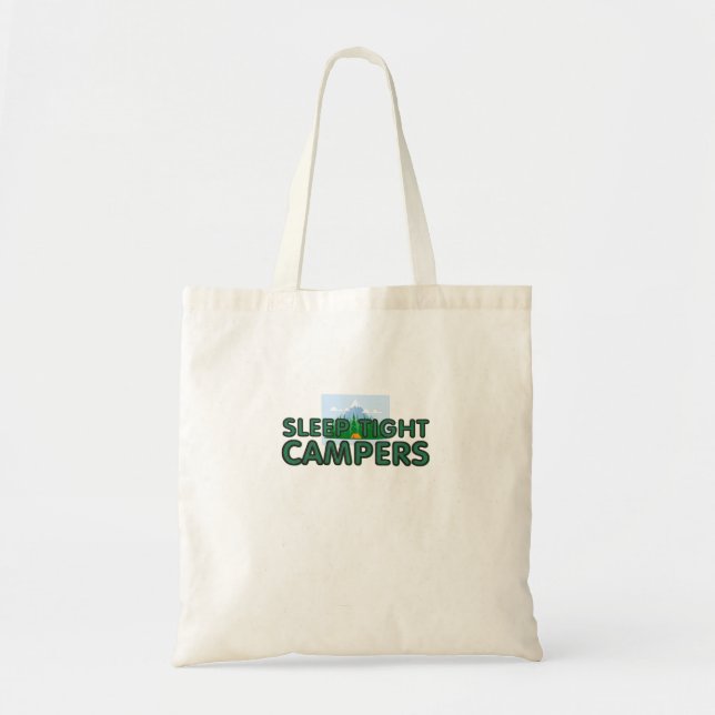 TEE Campers Sleep Slogan Tote Bag (Front)