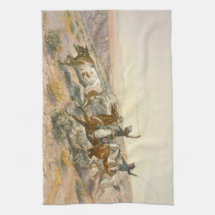 TEE Cattle Drive Tea Towel