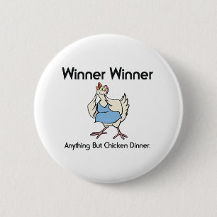 TEE Chicken Dinner 6 Cm Round Badge