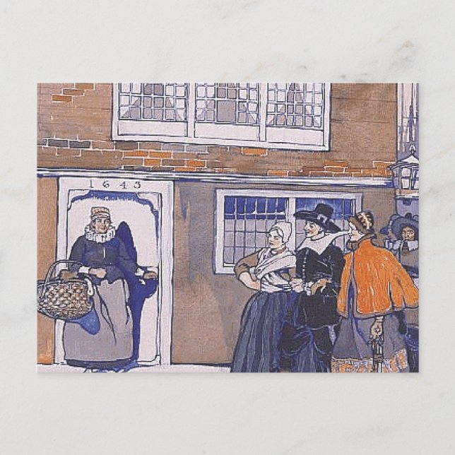 TEE Colonial Winter Postcard (Front)