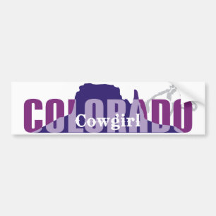 TEE Colorado Cowgirl Bumper Sticker