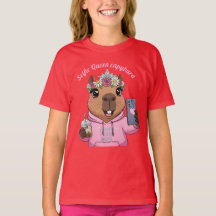 Tee copy,Good vibes only capybara