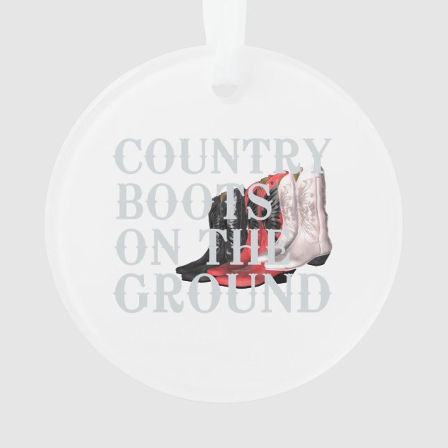 TEE Country Boots Ornament (Back)