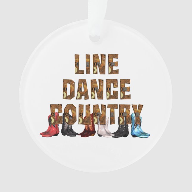 TEE Country Line Dance Ornament (Front)