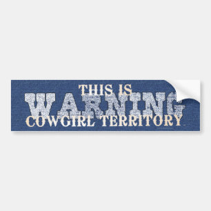 TEE Cowgirl Territory Bumper Sticker