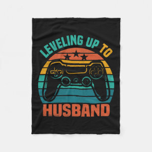 Tee For Groom Video Game Lovers Fleece Blanket