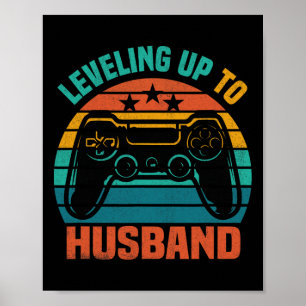 Tee For Groom Video Game Lovers Poster