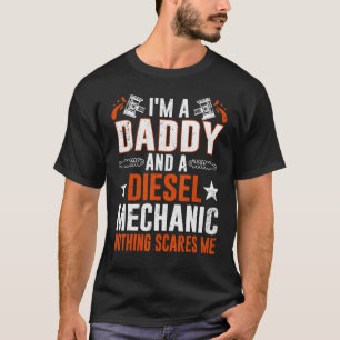 Tee For Men Father's Day Diesel Mechanic Daddy