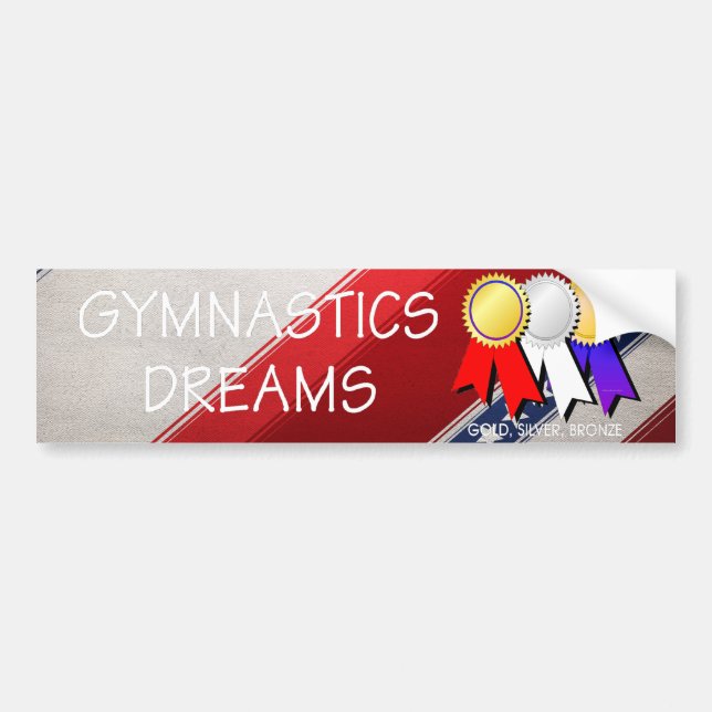 TEE Gymnastics Dreams Bumper Sticker (Front)