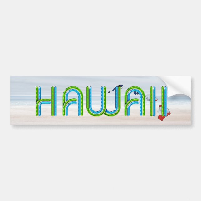 TEE Hawaii Patriot Bumper Sticker (Front)