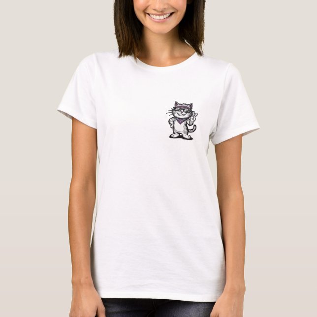 Tee Hee Cool Cat T-Shirt (Front)