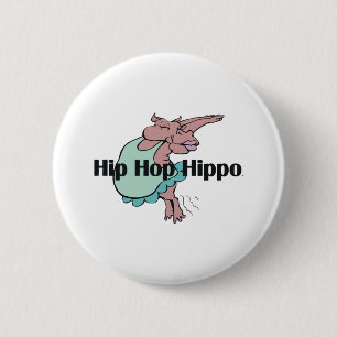 TEE Hip Hip Hippo 6 Cm Round Badge