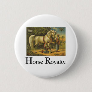 TEE Horse Royalty 6 Cm Round Badge